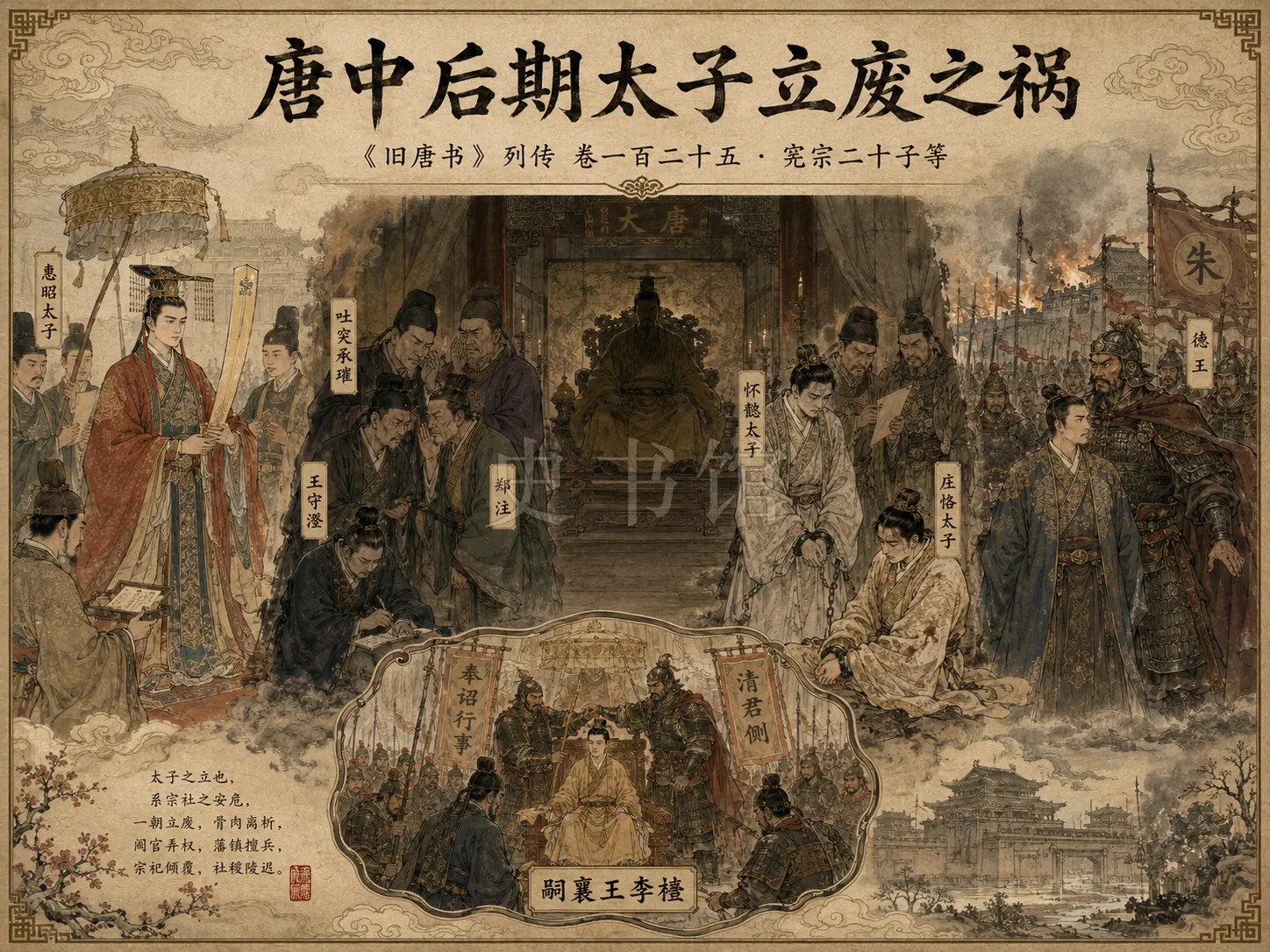 《旧唐书》列传 卷一百二十五宪宗二十子等章节配图