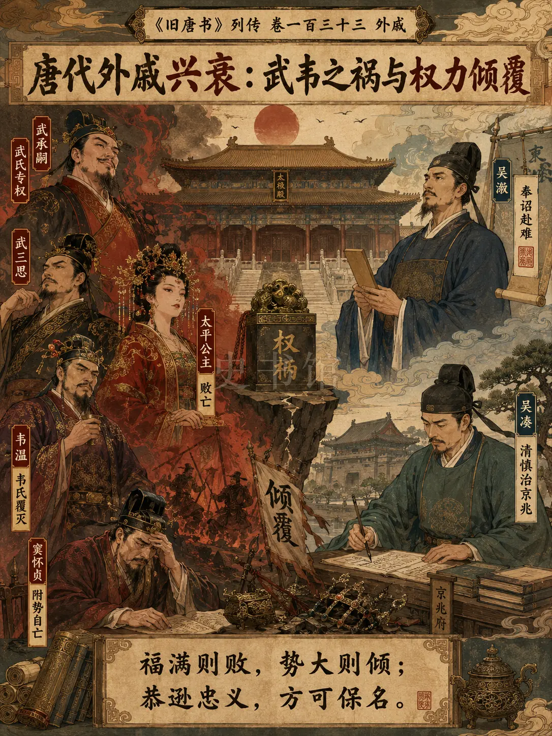 《旧唐书》列传 卷一百三十三外戚章节配图