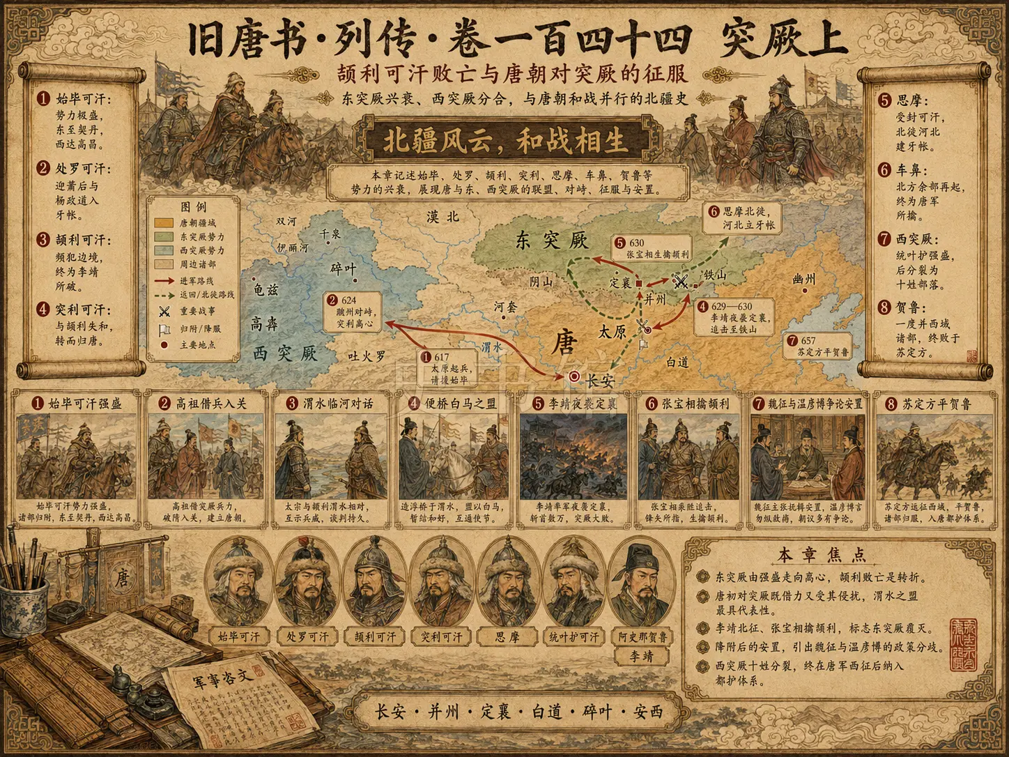 《旧唐书》列传 卷一百四十四突厥上章节配图