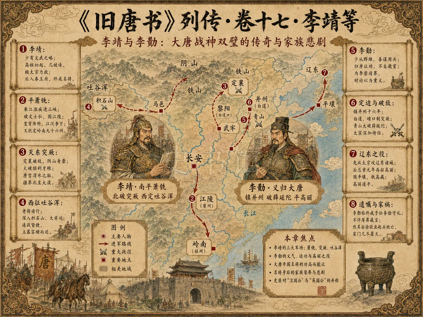《旧唐书》列传 卷十七李靖等章节配图