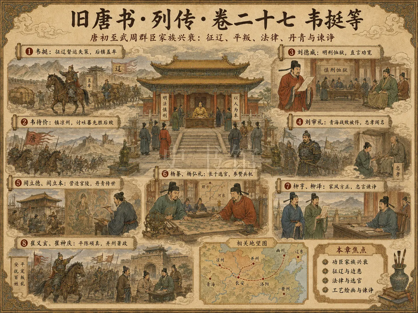 《旧唐书》列传 卷二十七韦挺等章节配图