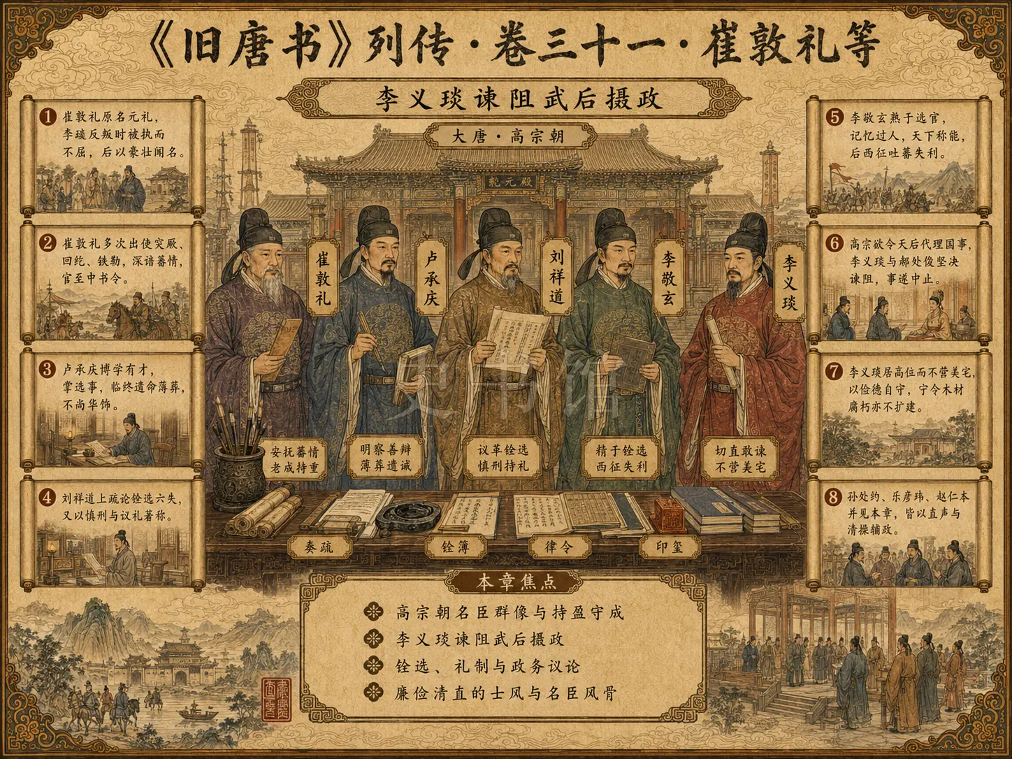 《旧唐书》列传 卷三十一崔敦礼等章节配图