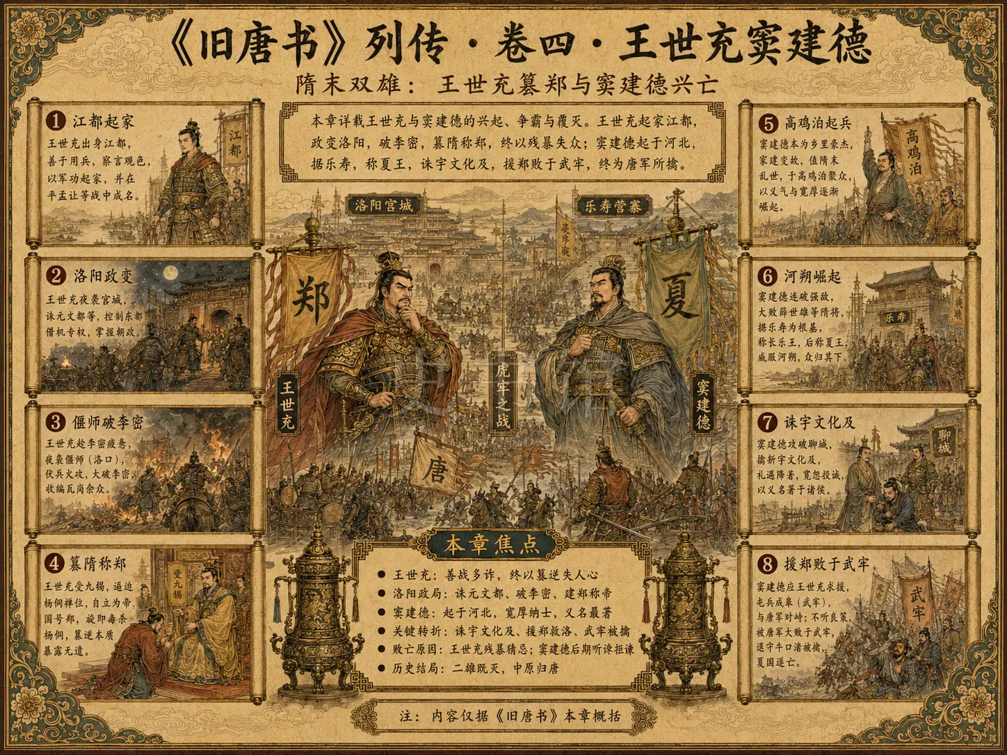 《旧唐书》列传 卷四王世充窦建德章节配图