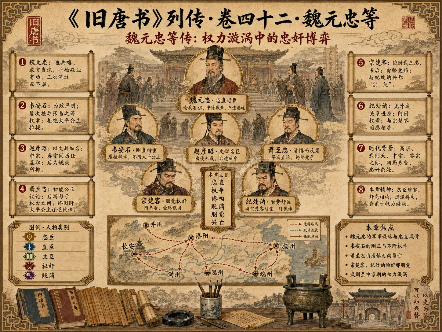 《旧唐书》列传 卷四十二魏元忠等章节配图