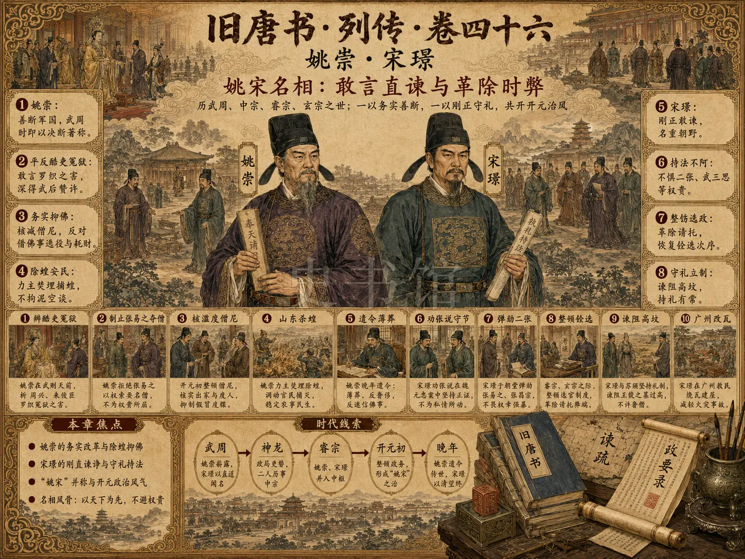 《旧唐书》列传 卷四十六姚崇宋璟章节配图