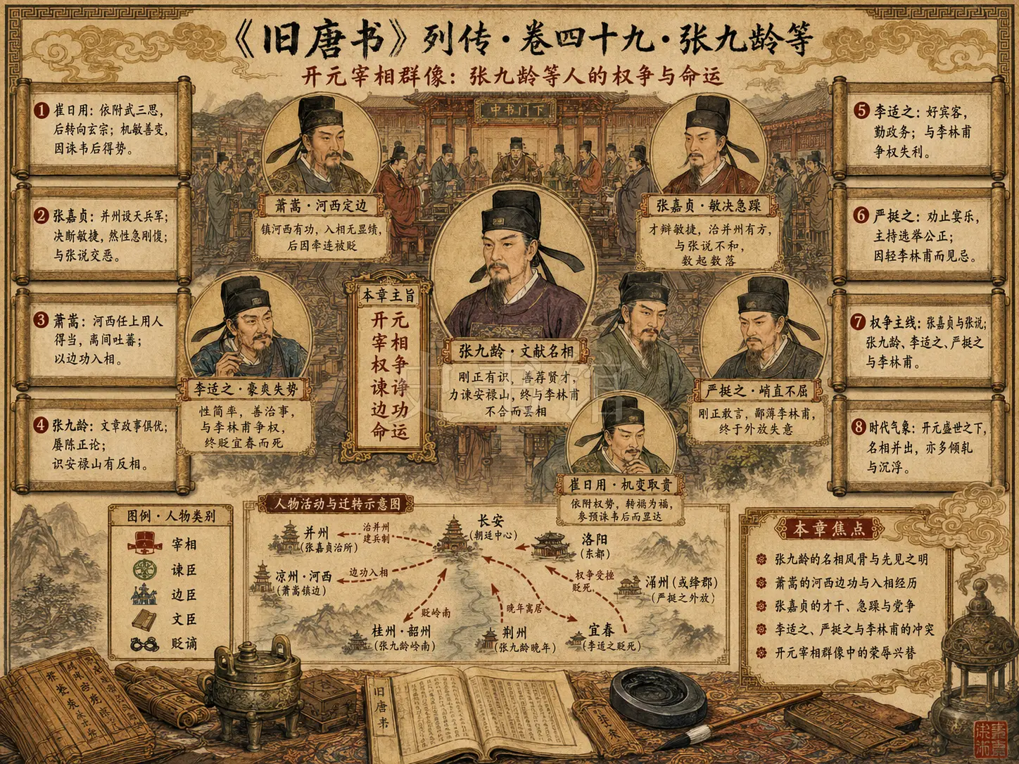 《旧唐书》列传 卷四十九张九龄等章节配图