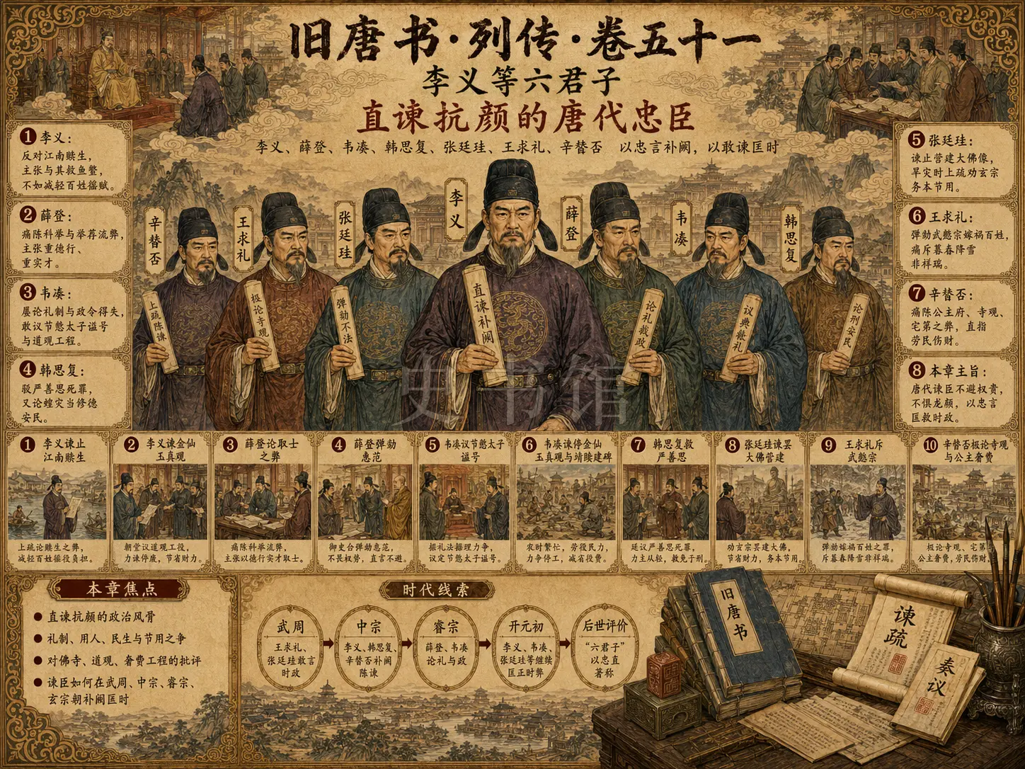 《旧唐书》列传 卷五十一李乂等章节配图