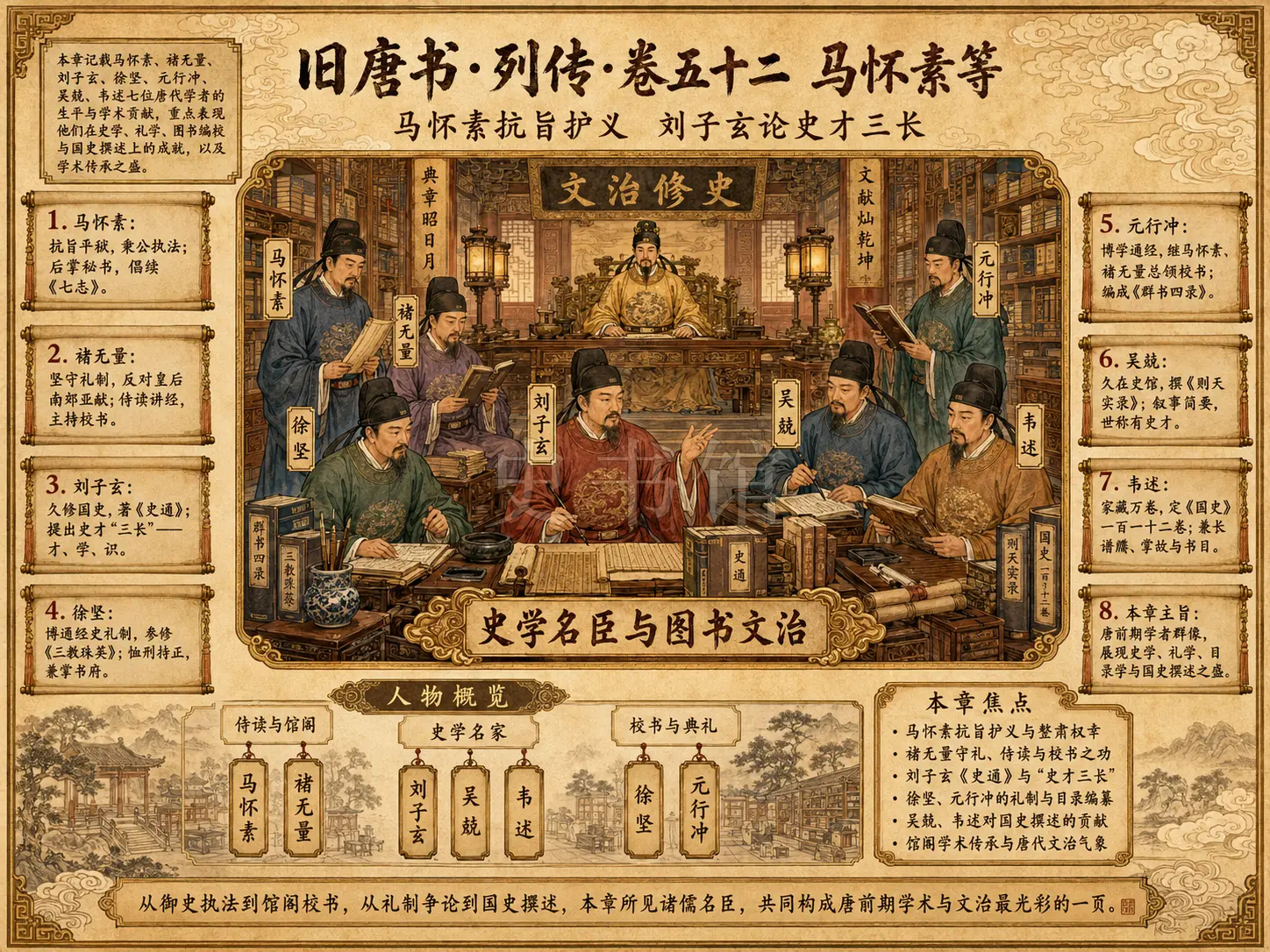 《旧唐书》列传 卷五十二马怀素等章节配图