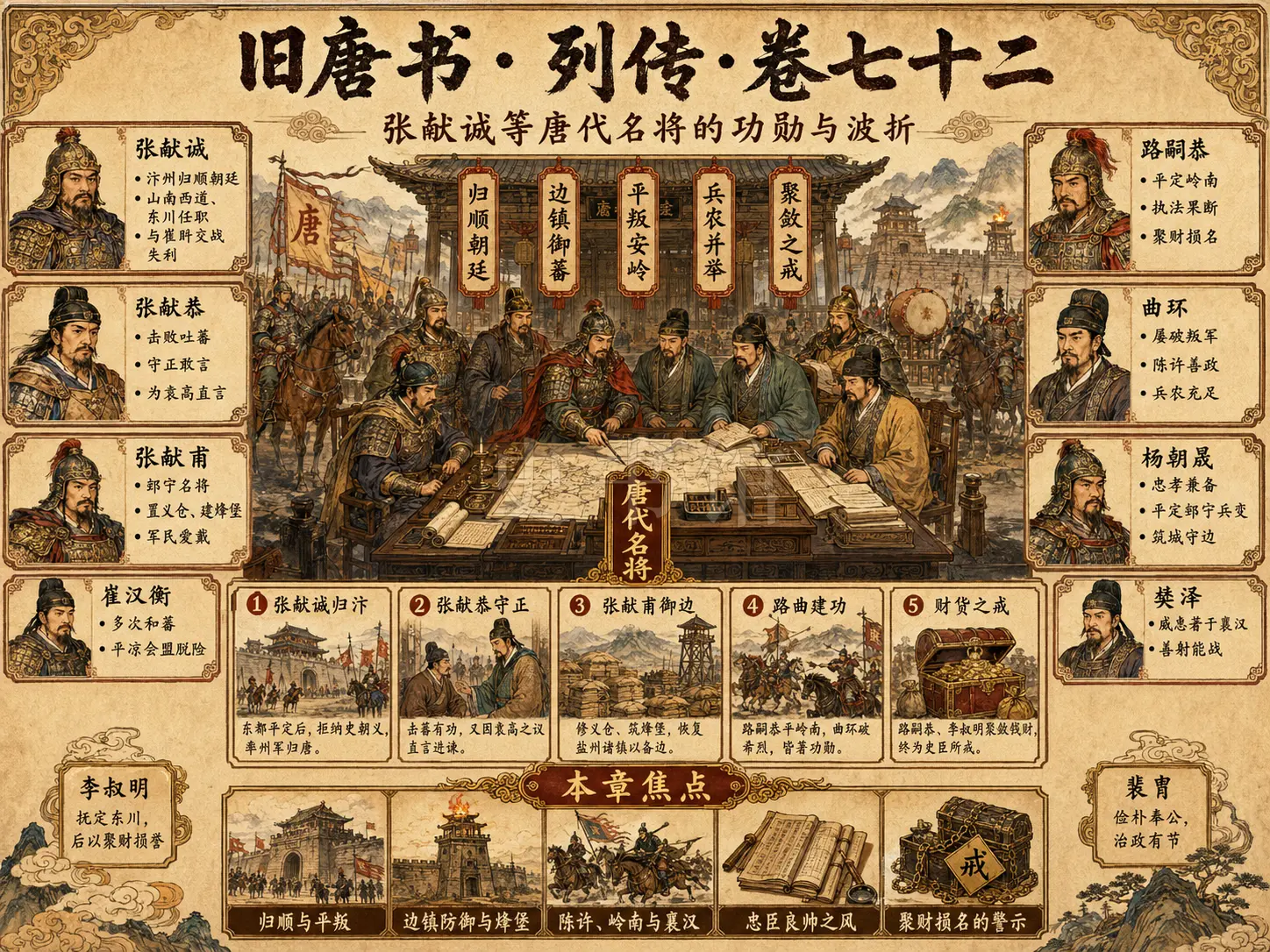 《旧唐书》列传 卷七十二张献诚等章节配图