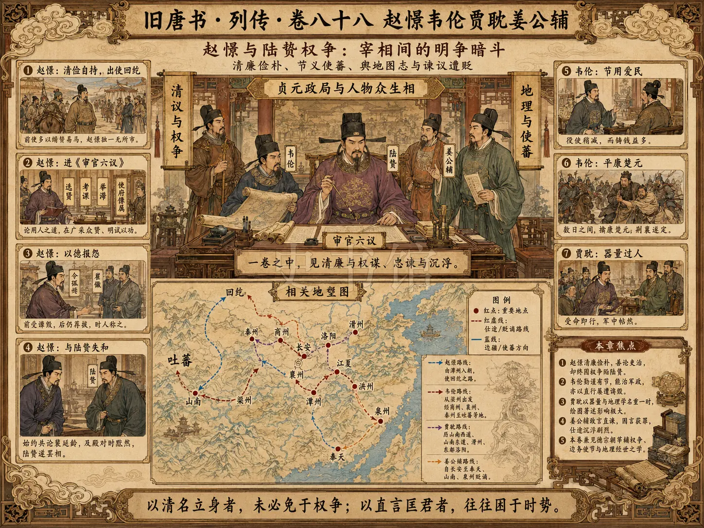 《旧唐书》列传 卷八十八赵憬韦伦贾耽姜公辅章节配图