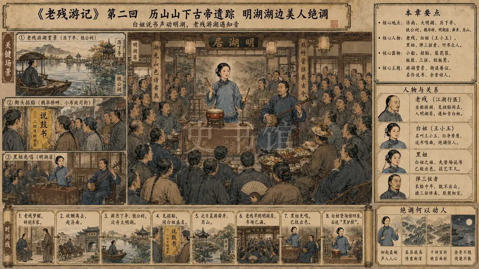 《老残游记》正文 第二回历山山下古帝遗踪明湖湖边美人绝调章节配图