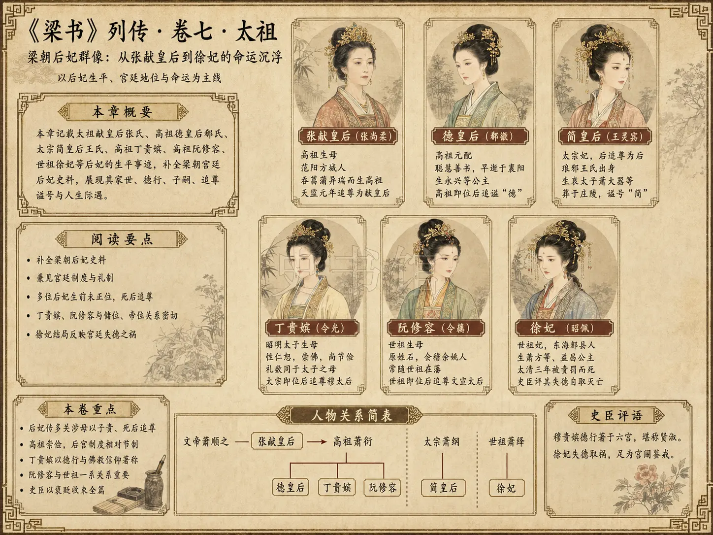 《梁书》列传 卷七太祖章节配图