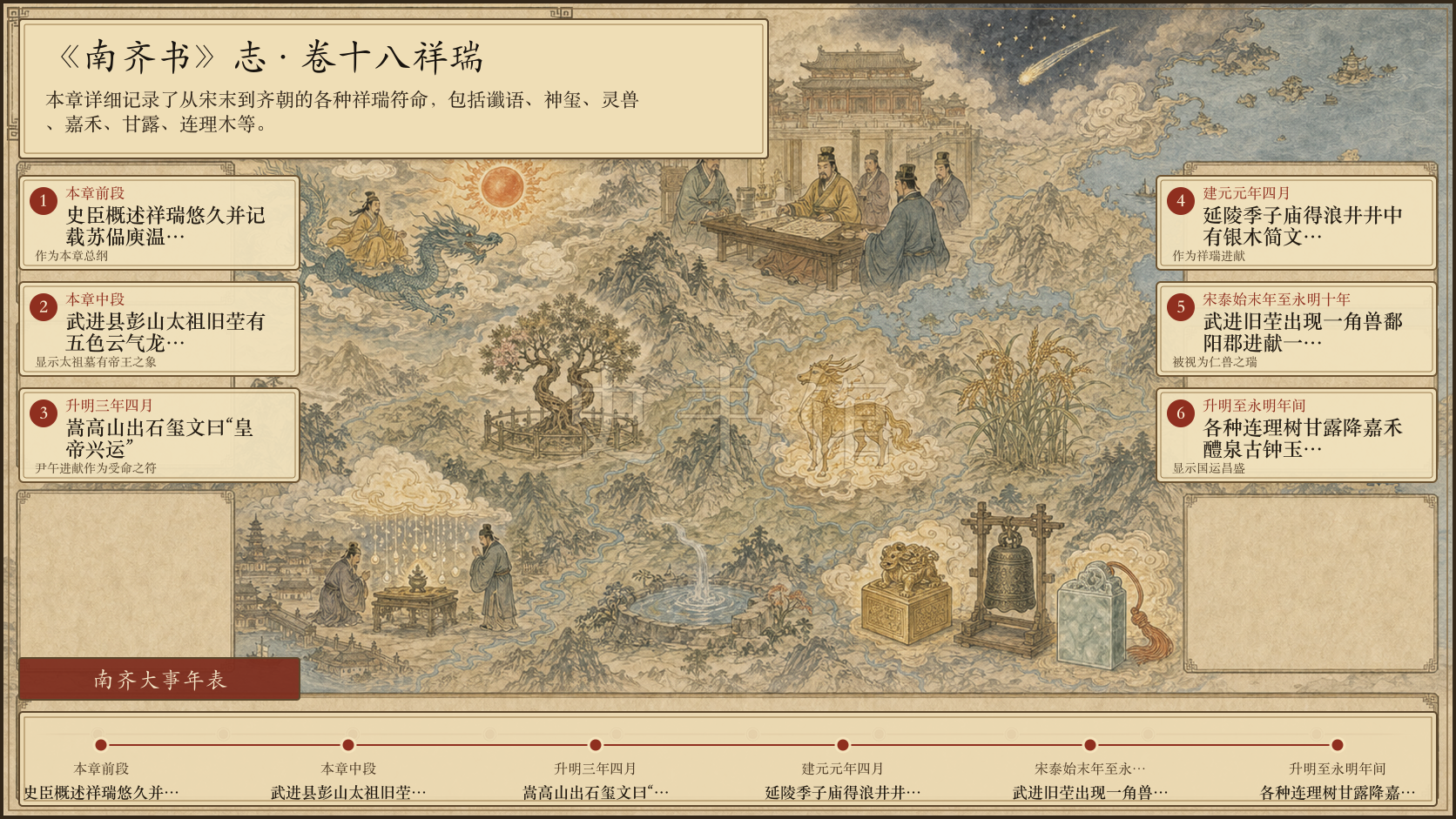 《南齐书》志 卷十八祥瑞章节配图