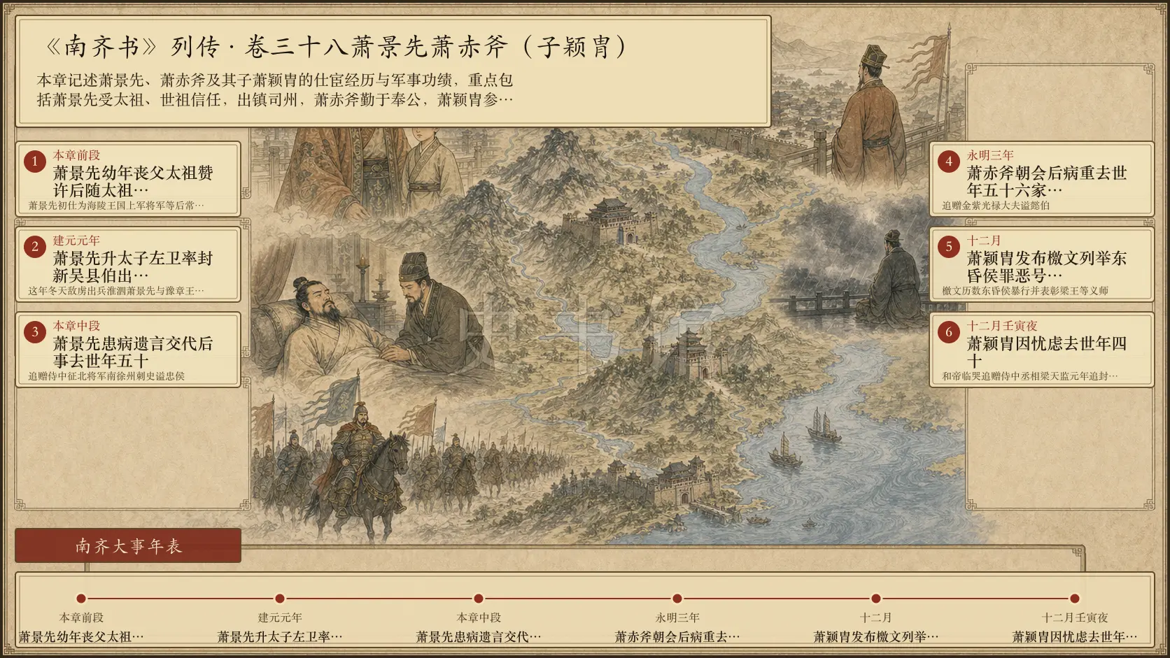 《南齐书》列传 卷三十八萧景先萧赤斧(子颖胄)章节配图