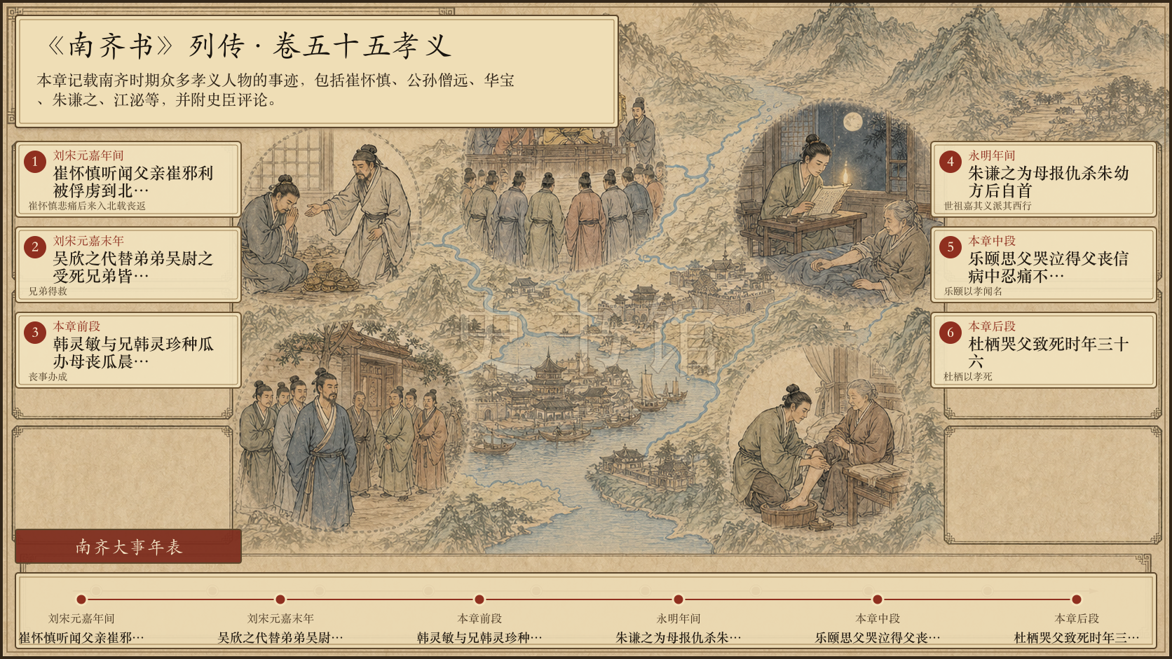 《南齐书》列传 卷五十五孝义章节配图