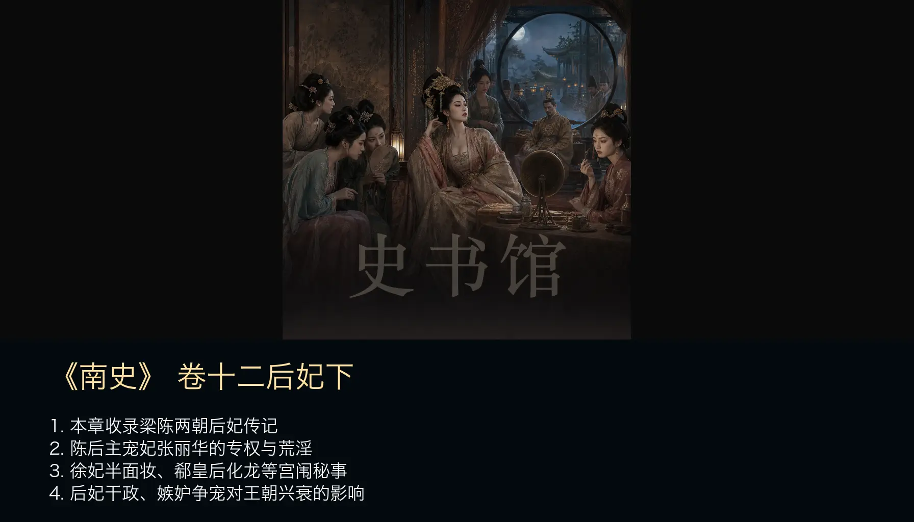 《南史》列传 卷十二后妃下章节配图