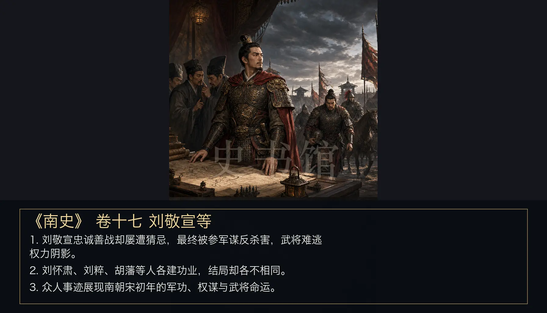 《南史》列传 卷十七刘敬宣等章节配图