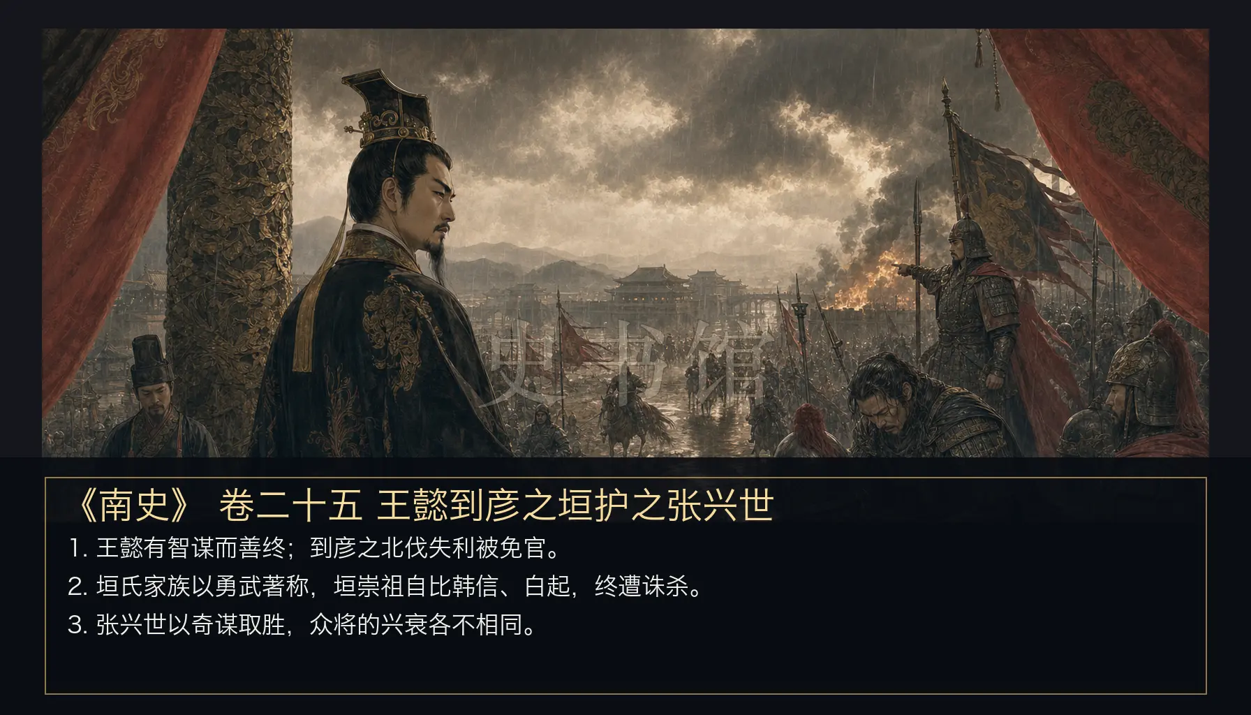 《南史》列传 卷二十五王懿到彦之垣护之张兴世章节配图