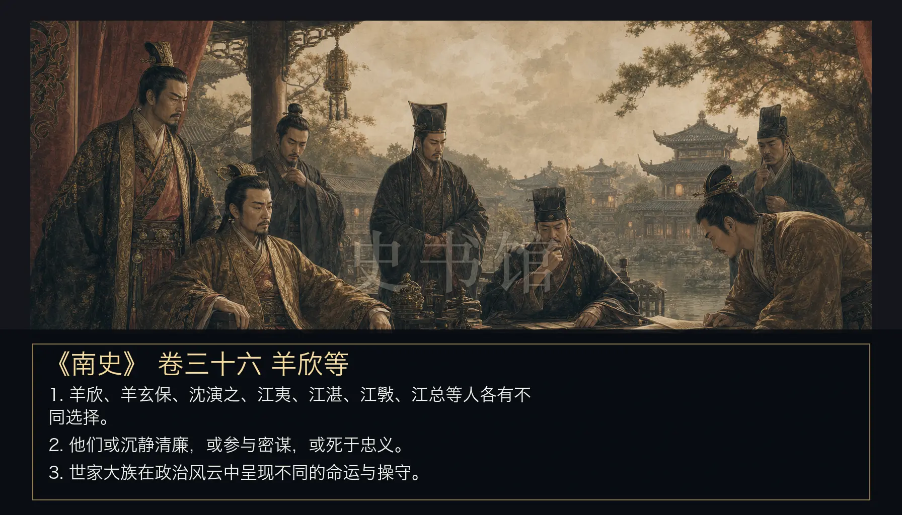 《南史》列传 卷三十六羊欣等章节配图
