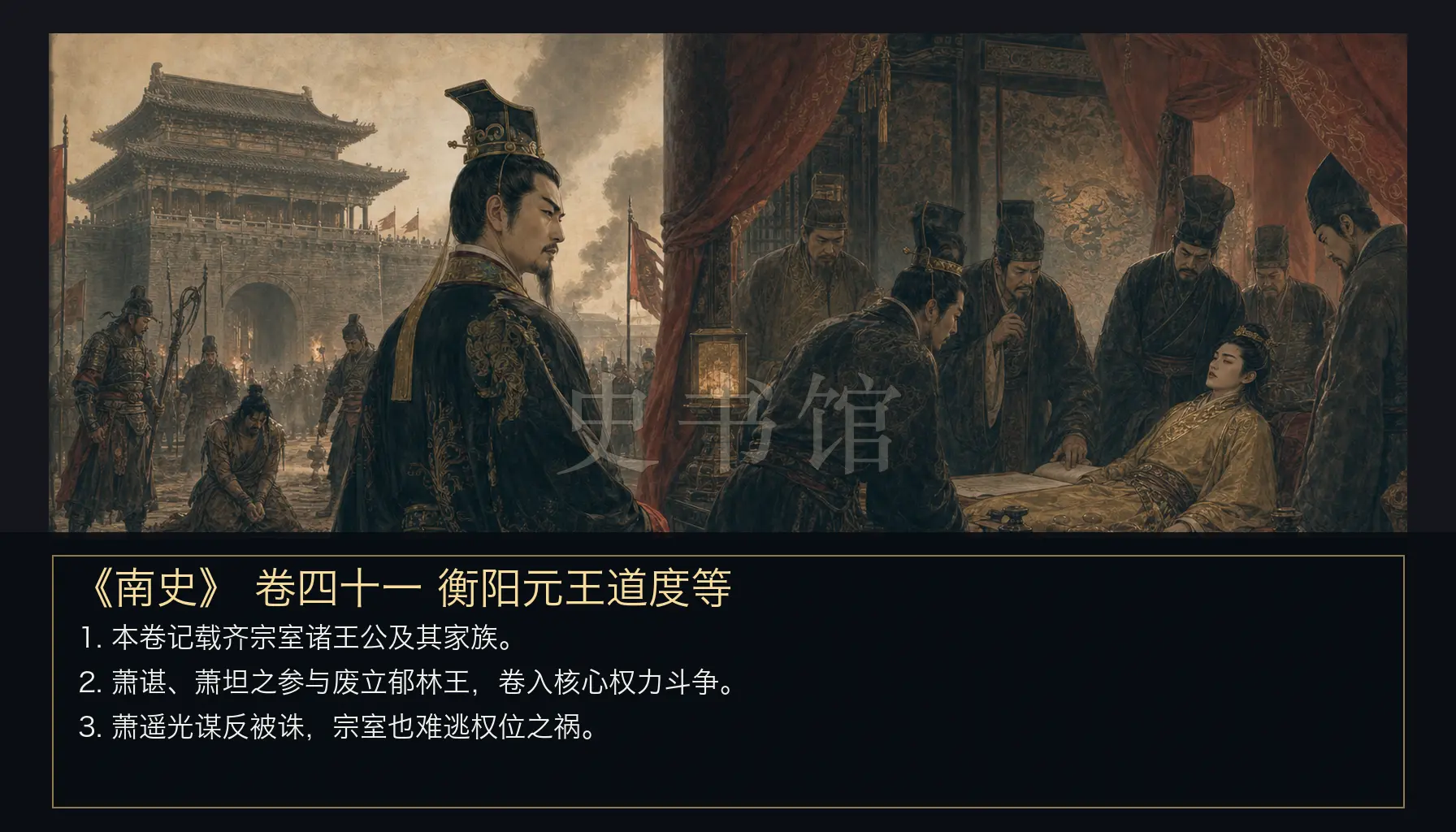 《南史》列传 卷四十一衡阳元王道度等章节配图