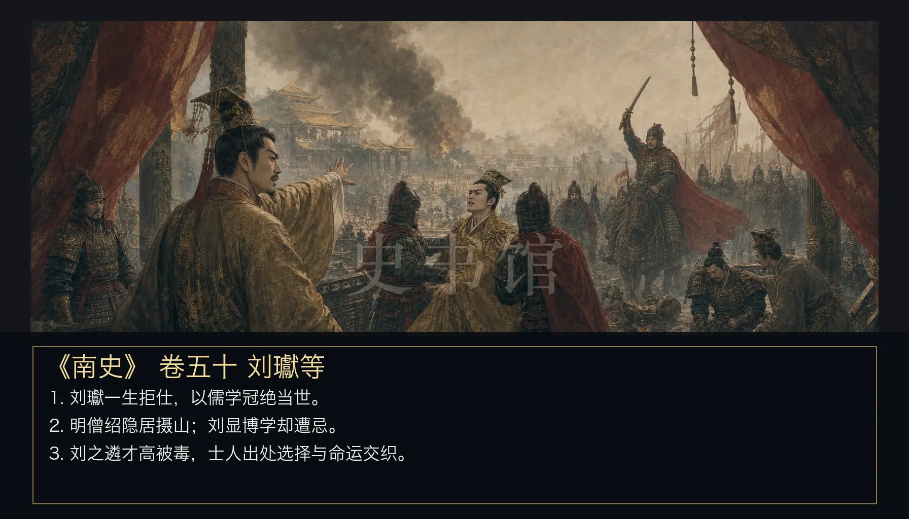 《南史》列传 卷五十刘瓛等章节配图