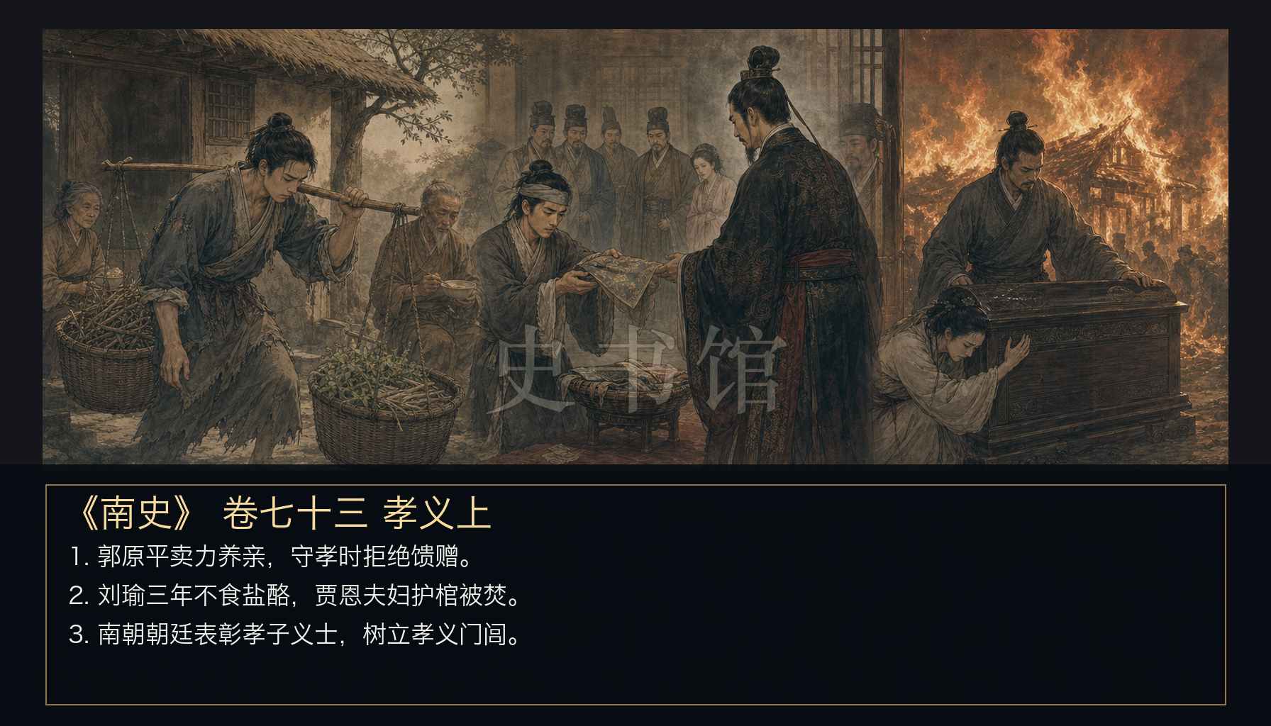 《南史》列传 卷七十三孝义上章节配图