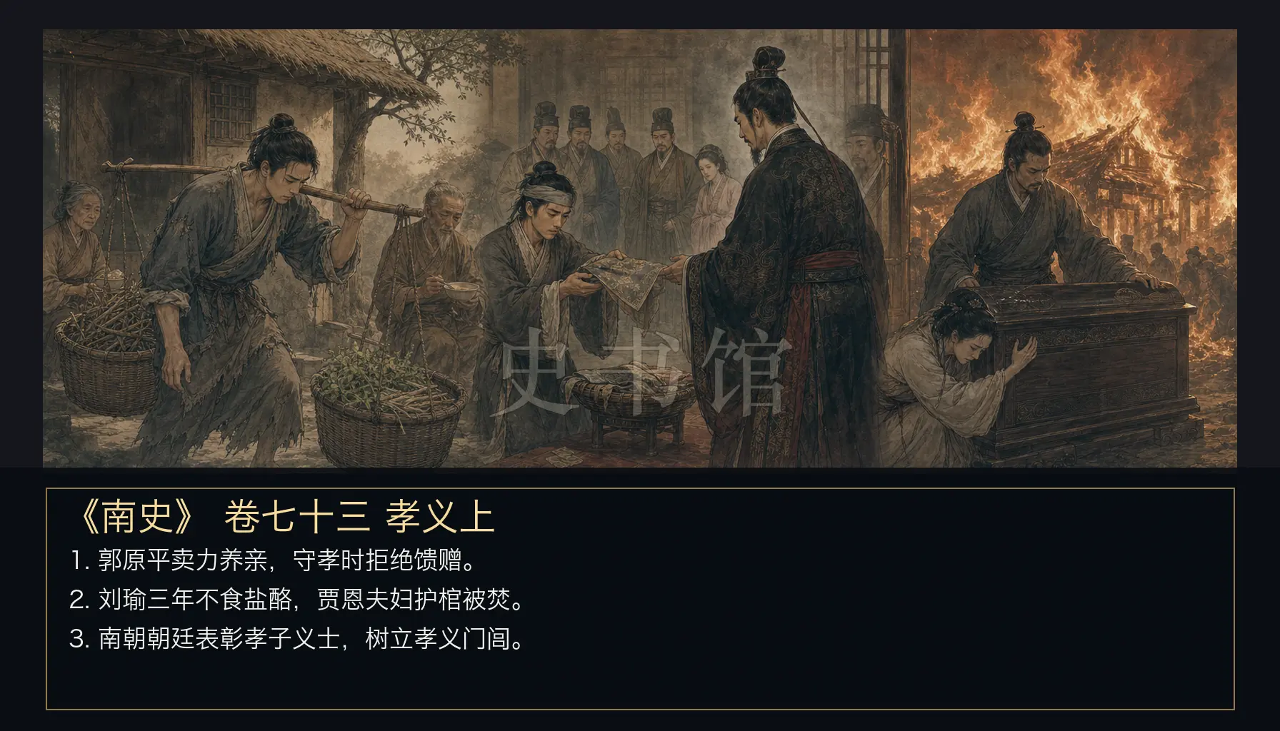 《南史》列传 卷七十三孝义上章节配图