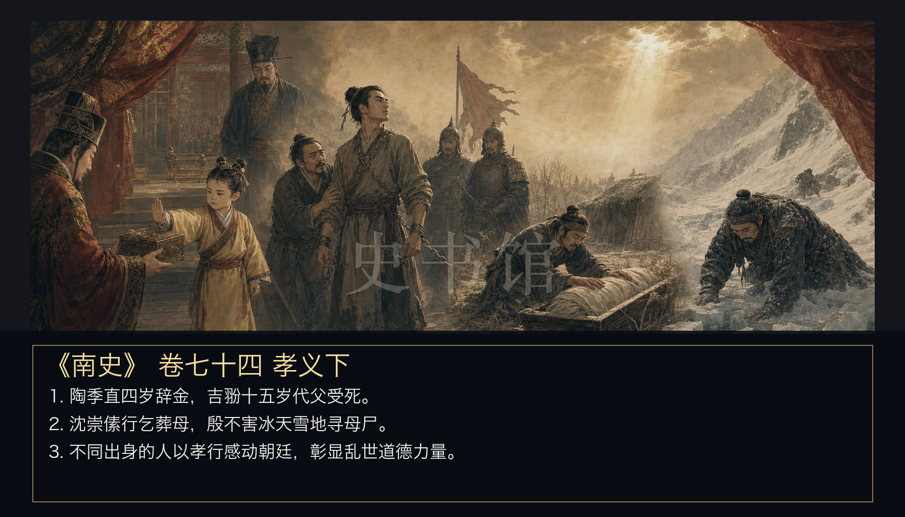 《南史》列传 卷七十四孝义下章节配图