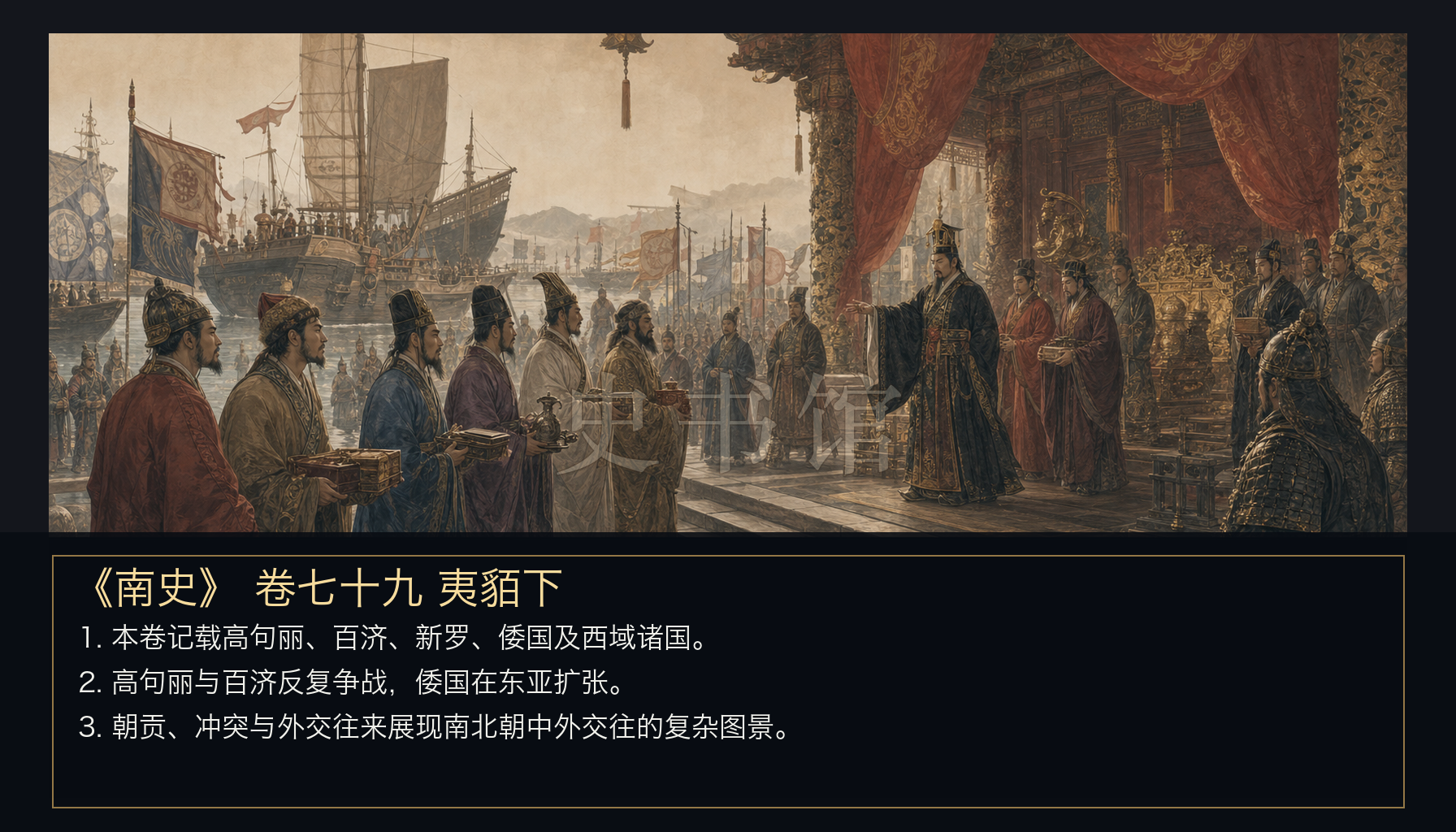 《南史》列传 卷七十九夷貊下章节配图