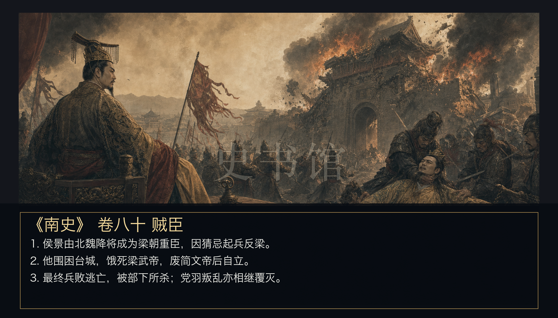 《南史》列传 卷八十贼臣章节配图