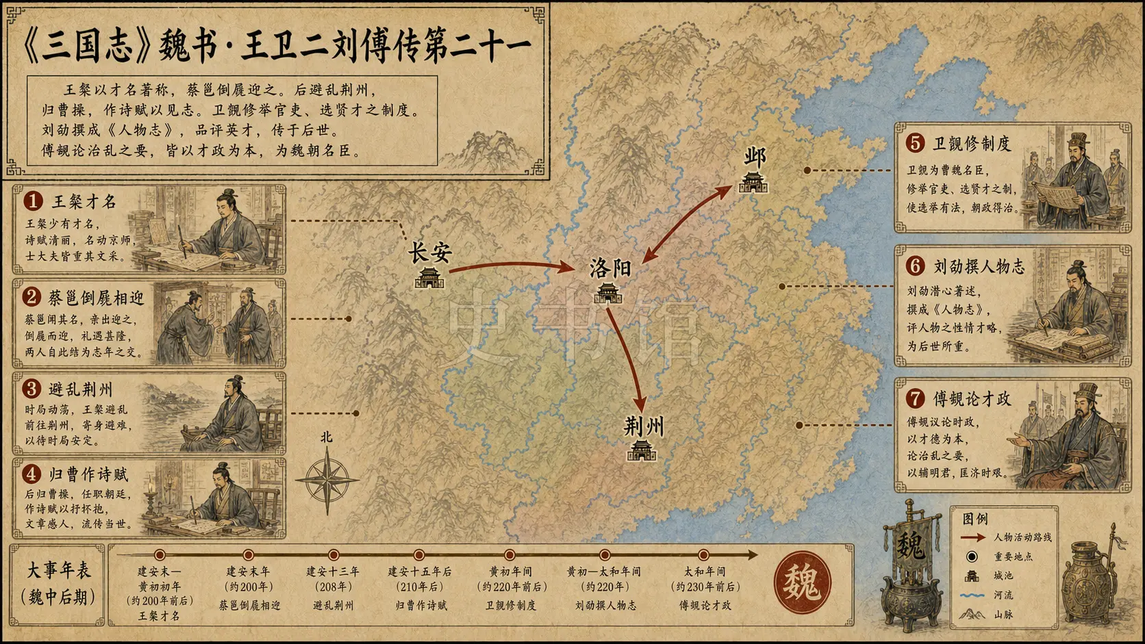 《三国志》魏书 王卫二刘傅传第二十一章节配图