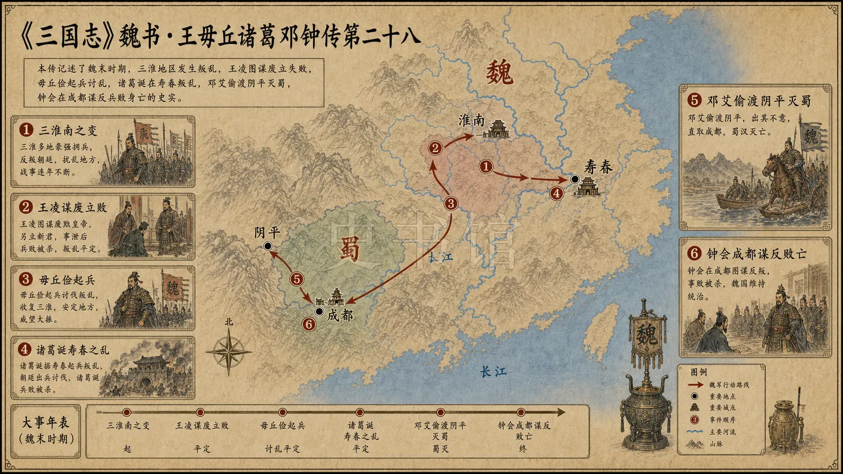 《三国志》魏书 王毋丘诸葛邓钟传第二十八章节配图