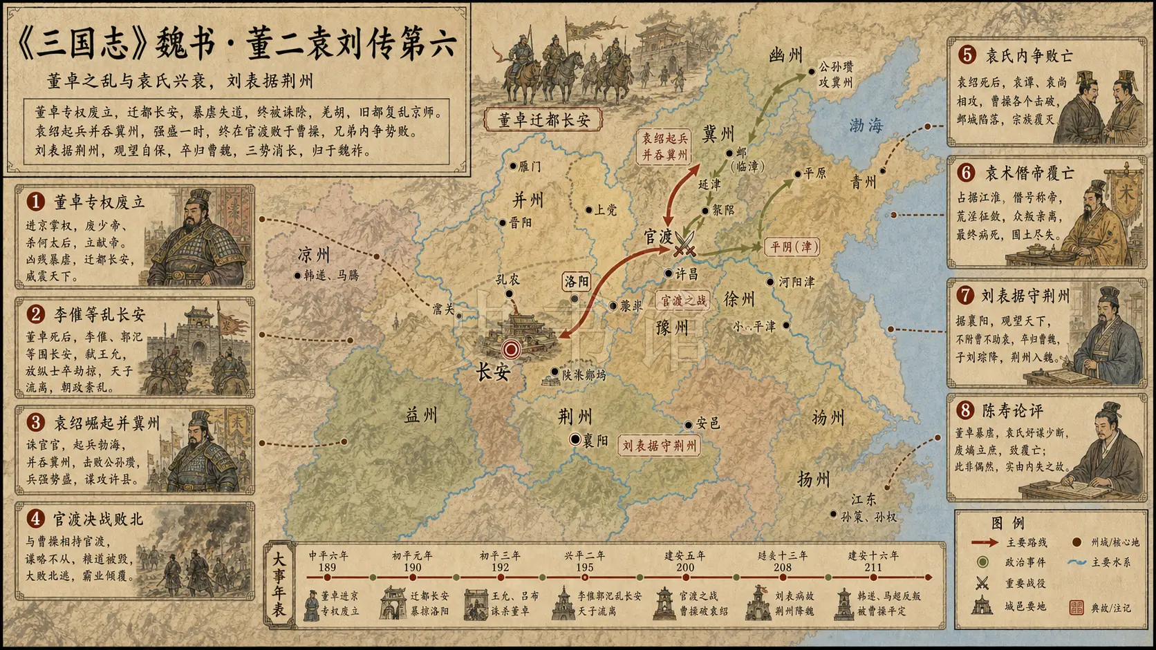 《三国志》魏书 董二袁刘传第六章节配图