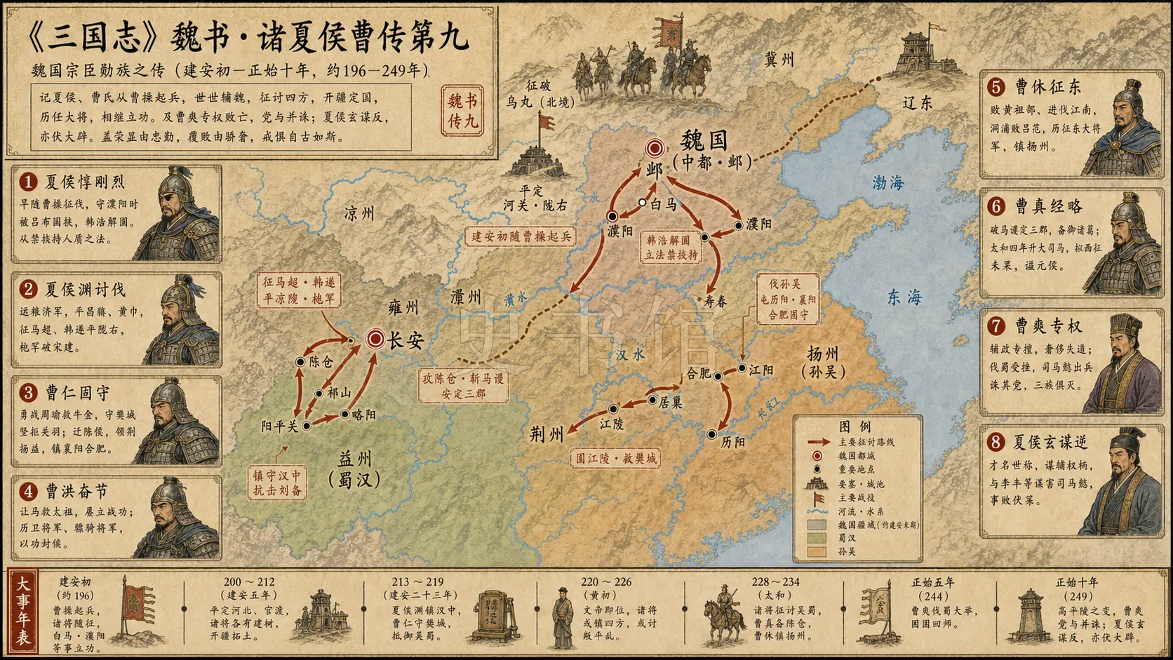 《三国志》魏书 诸夏侯曹传第九章节配图