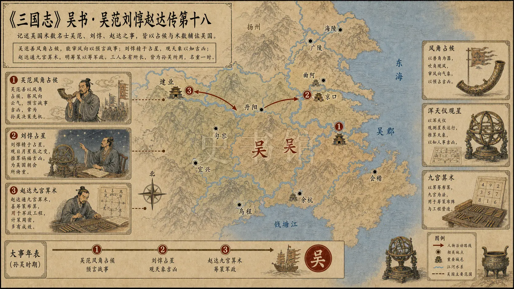 《三国志》吴书 吴范刘惇赵达传第十八章节配图