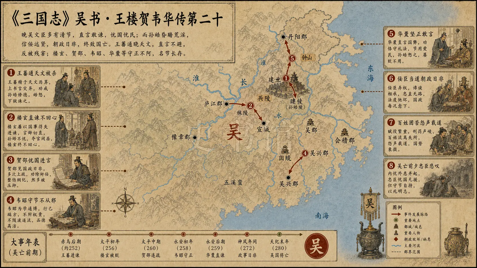 《三国志》吴书 王楼贺韦华传第二十章节配图