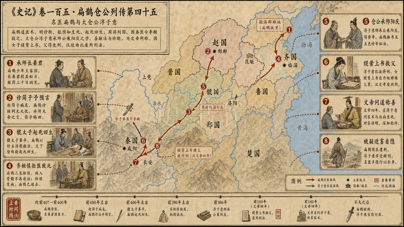 《史记》卷一百五·扁鹊仓公列传第四十五章节配图