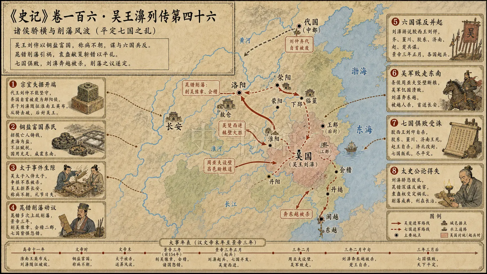 《史记》卷一百六·吴王濞列传第四十六章节配图