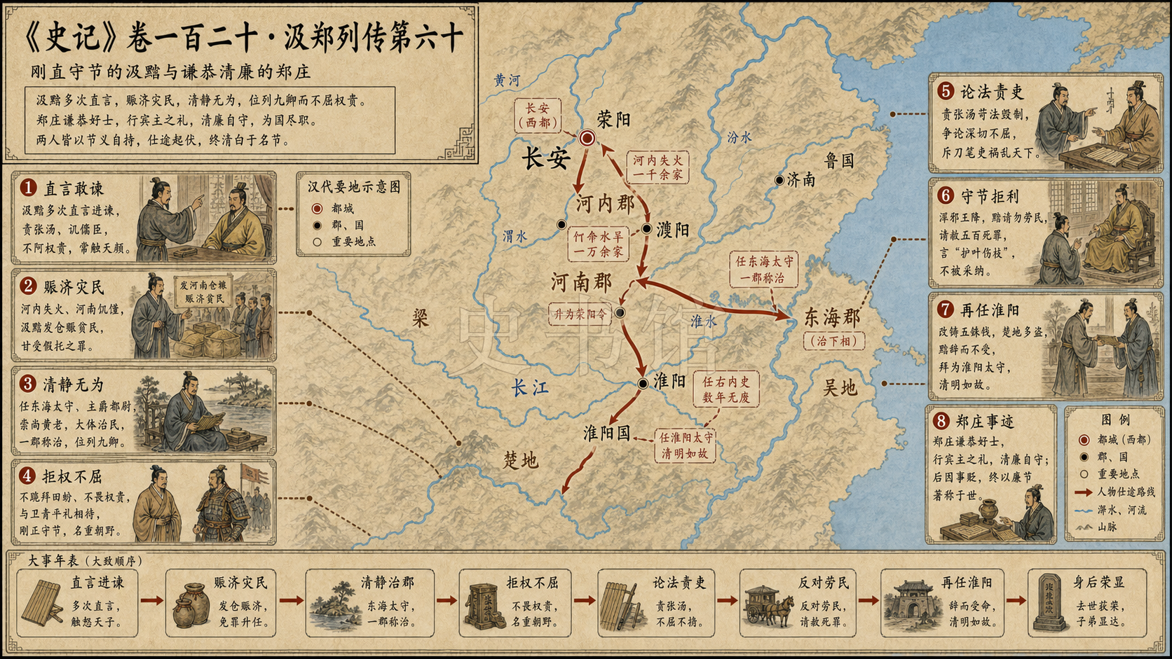 《史记》卷一百二十·汲郑列传第六十章节配图