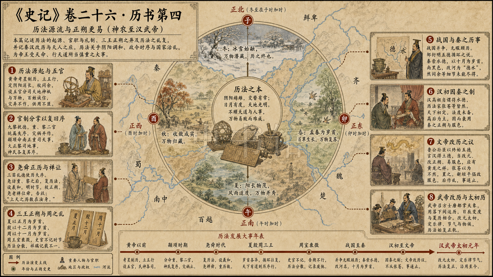 《史记》卷二十六·历书第四章节配图
