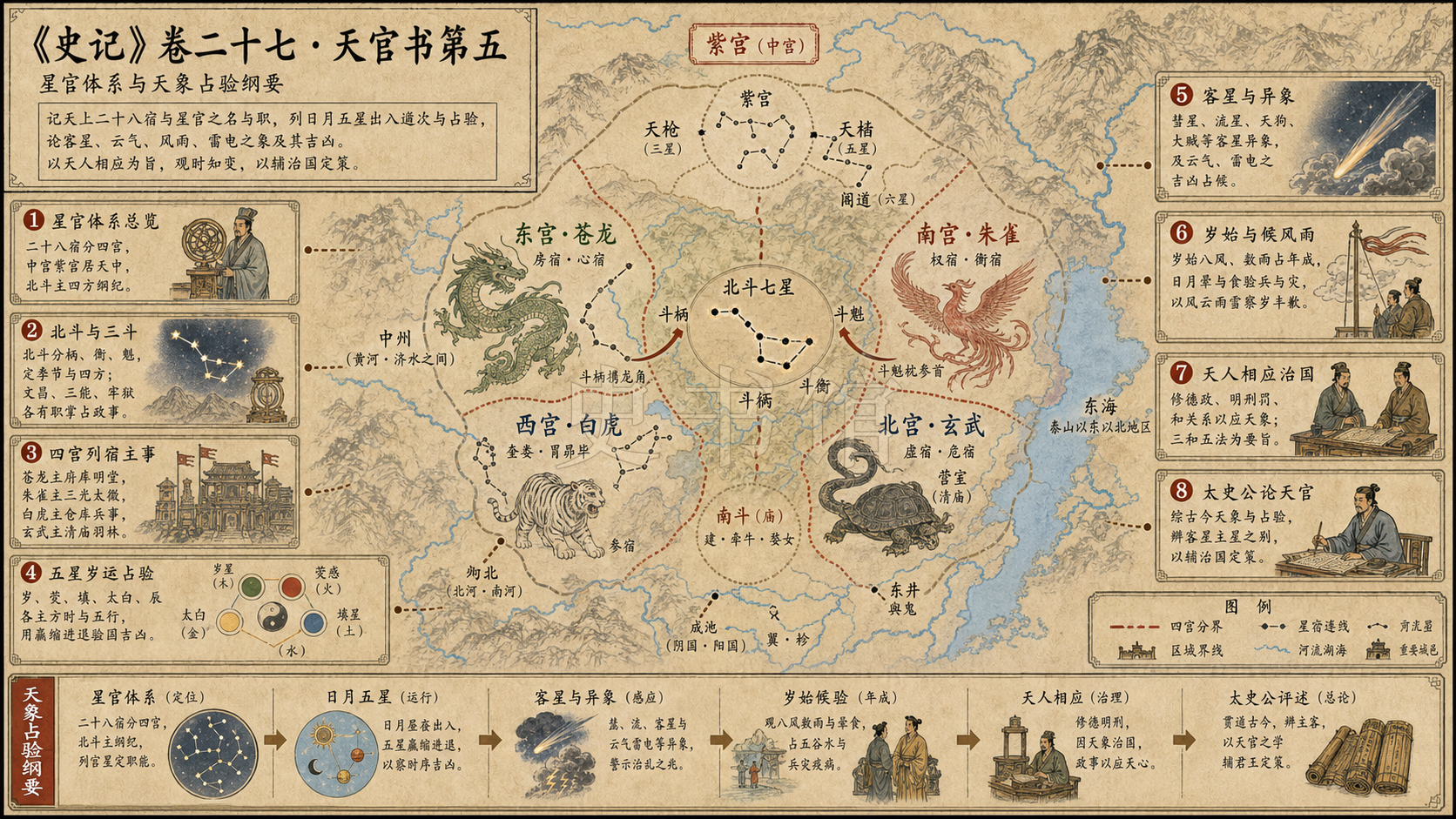 《史记》卷二十七·天官书第五章节配图