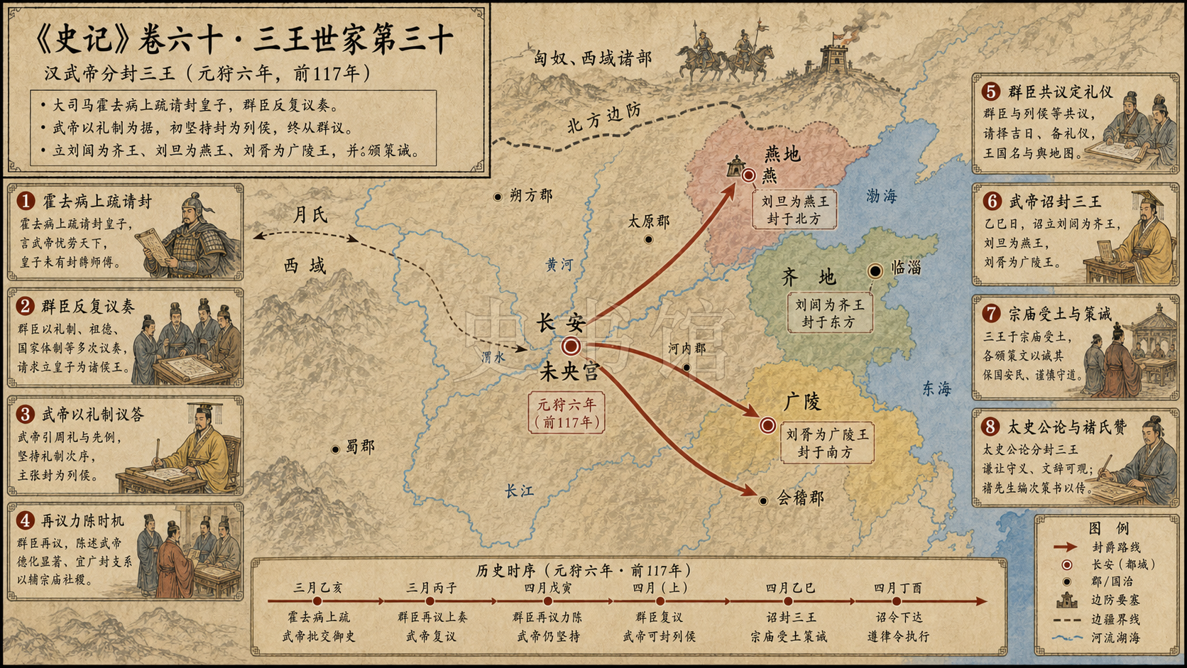《史记》卷六十·三王世家第三十章节配图