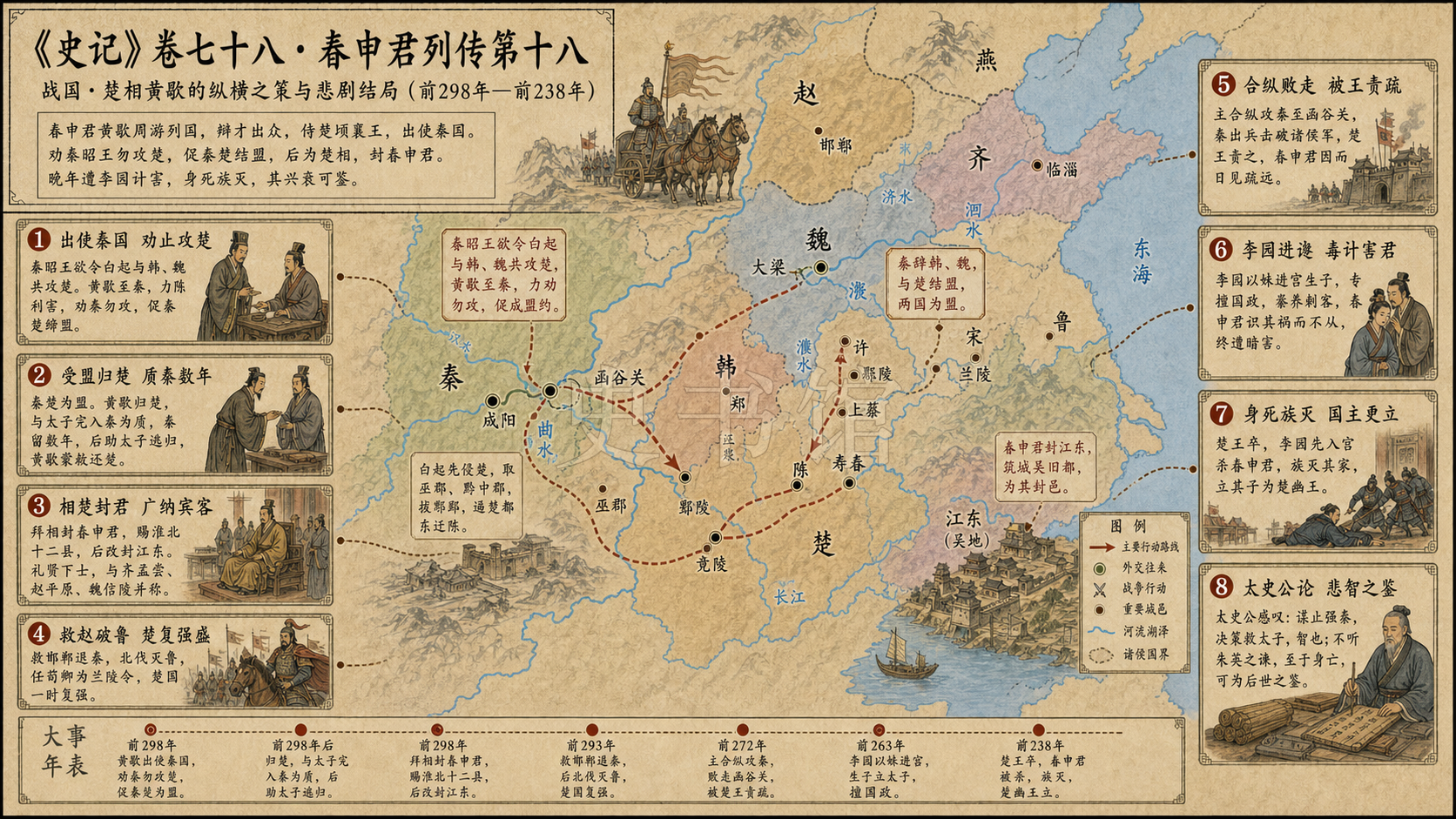 《史记》卷七十八·春申君列传第十八章节配图