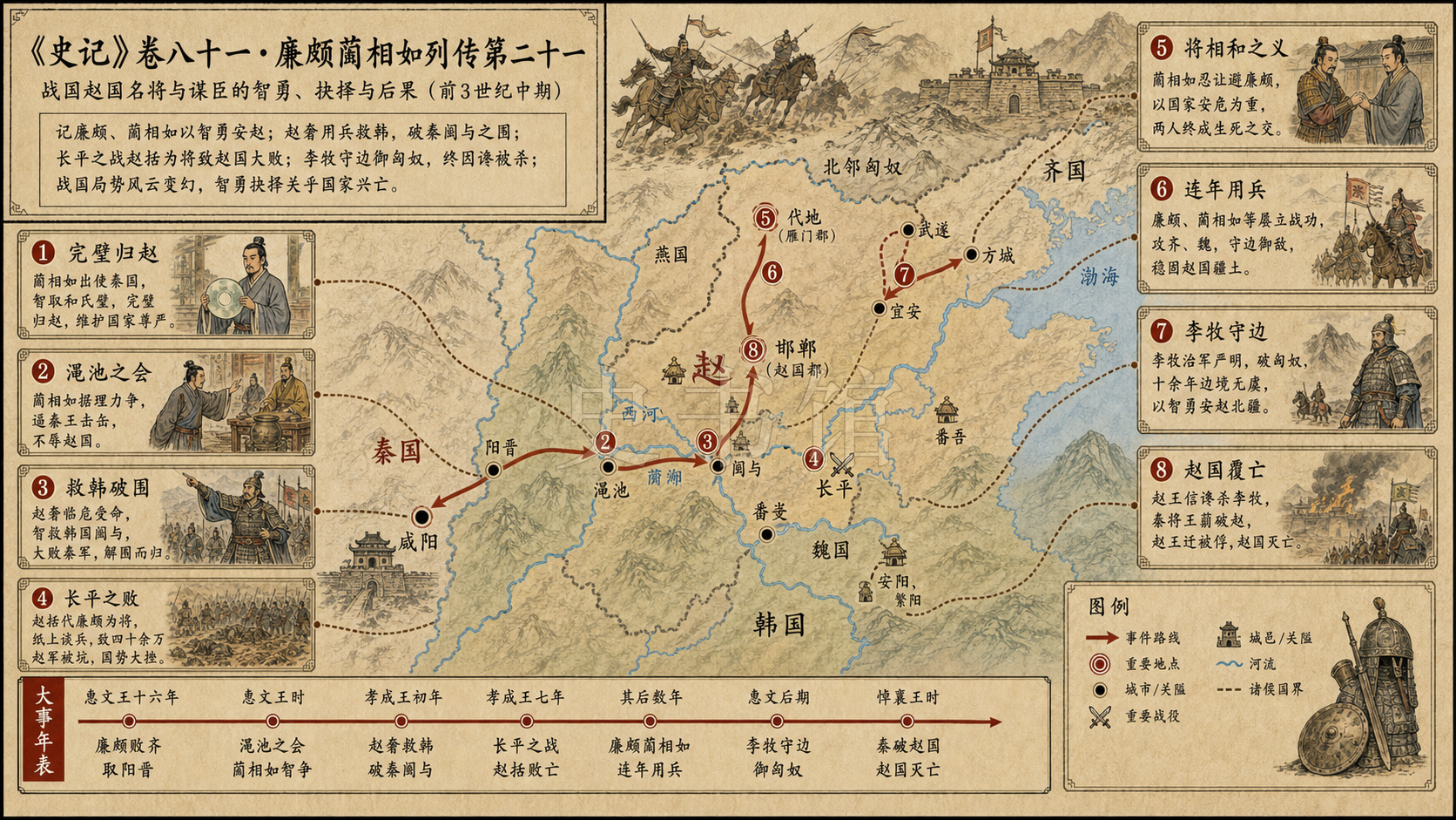 《史记》卷八十一·廉颇蔺相如列传第二十一章节配图