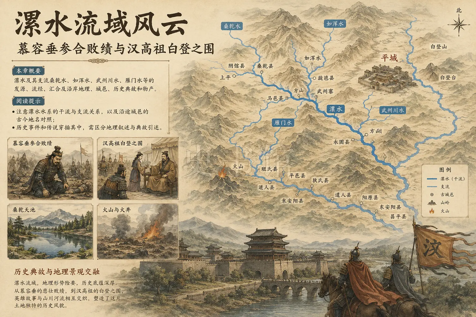 《水经注》正文 卷十三章节配图