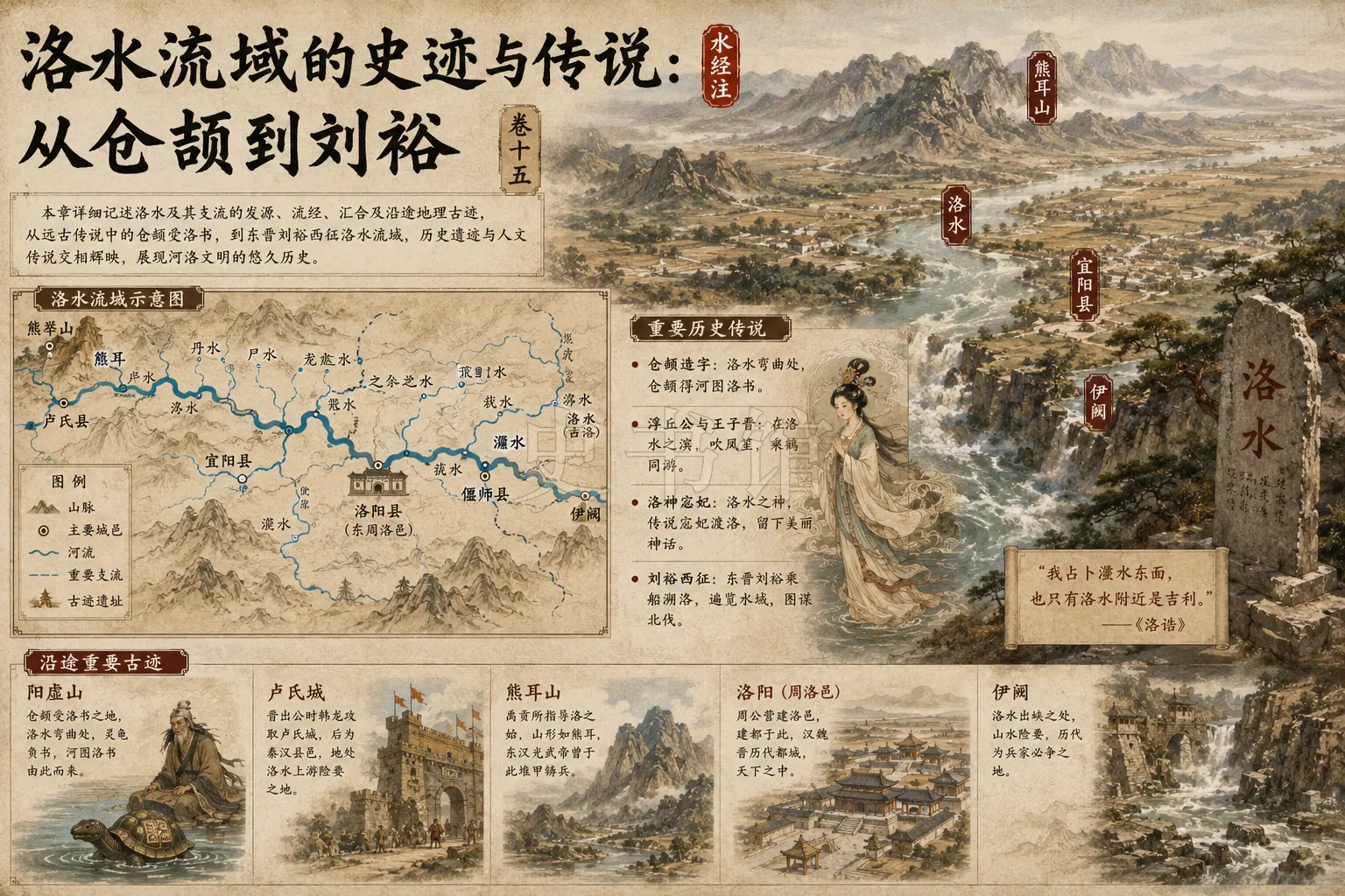 《水经注》正文 卷十五章节配图