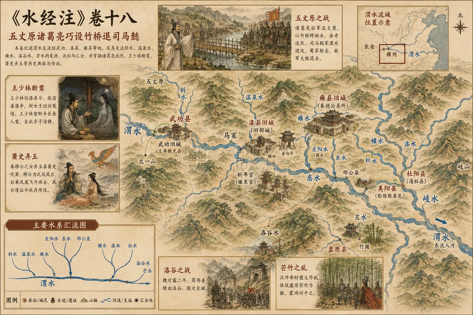 《水经注》正文 卷十八章节配图