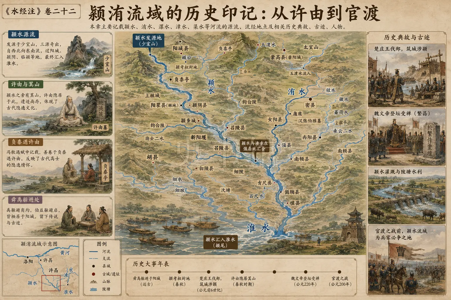 《水经注》正文 卷二十二章节配图