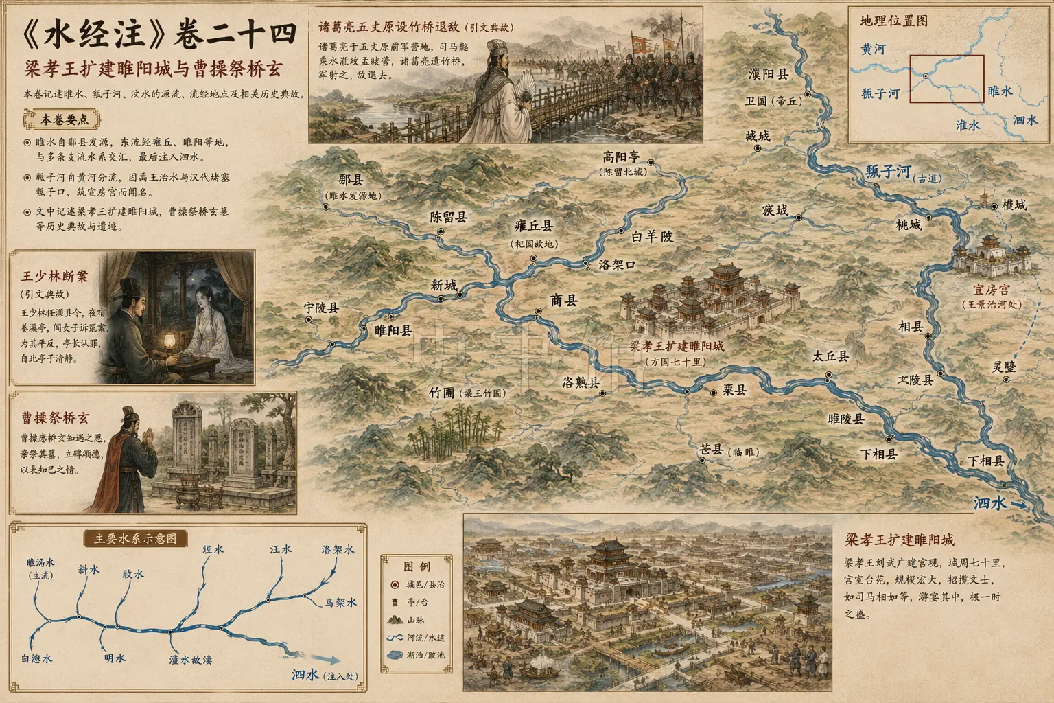 《水经注》正文 卷二十四章节配图