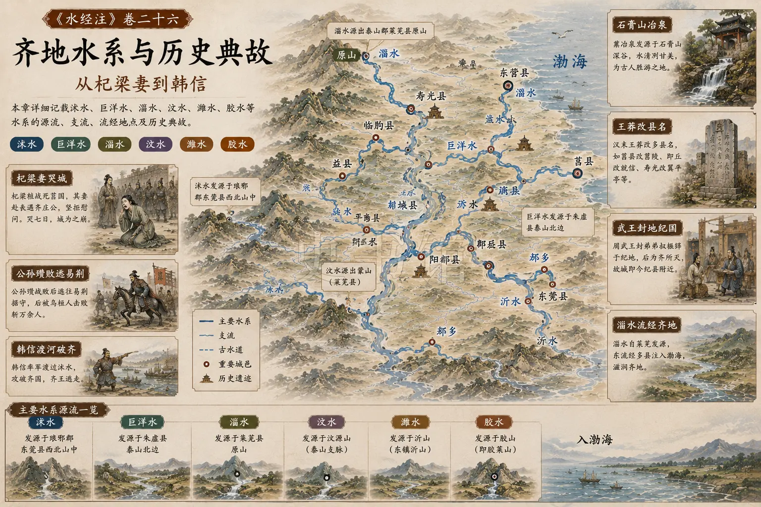 《水经注》正文 卷二十六章节配图